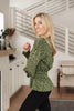 Ariana Printed Top in Olive