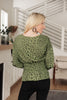 Ariana Printed Top in Olive