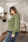 Ariana Printed Top in Olive