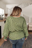 Ariana Printed Top in Olive