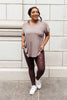 Ava Leggings In Burgundy