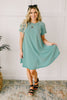 Best Of The Basic Tee Shirt Dress in Mint