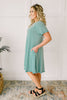 Best Of The Basic Tee Shirt Dress in Mint