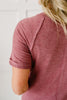 Best Of The Basic Tee Shirt Dress in Burgundy