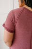 Best Of The Basic Tee Shirt Dress in Burgundy