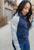 Bits Of Floral And A Zipper Hoodie