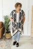 Black & Blush Print Kimono