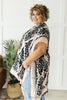 Black & Blush Print Kimono