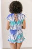 Blue Bamboo Tie Dye Romper