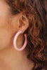 Bold Hoops in Pink
