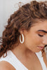 Bold Hoops in White