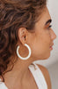 Bold Hoops in White