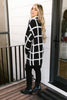 Bold Lines Cardigan in Black