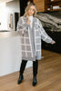 Bold Lines Cardigan in Heather Grey