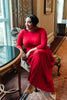Bri Maxi Dress in Burgundy