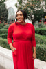 Bri Maxi Dress in Burgundy