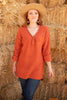Brielle Top in Rusty Orange