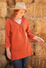 Brielle Top in Rusty Orange