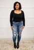 Buffalo Plaid Peek-A-Boo Skinnies