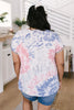 Burst Of Color Top In Baby Blue