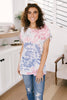 Burst Of Color Top In Baby Blue