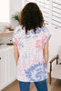 Burst Of Color Top In Baby Blue