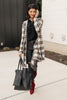 Business Casual Cardigan in Plaid