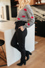 Business Woman Paperbag Pants in Black