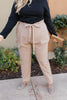 Business Woman Paperbag Pants in Khaki