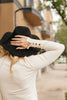 Button Sleeve Elegance Turtleneck Sweater In Ivory
