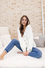 Buttoned Up Babe Sweater In Ivory