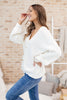 Buttoned Up Babe Sweater In Ivory