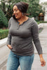 By The Fireplace Thermal Top in Charcoal