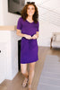 Cute Comfort Dress In Purple