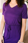 Cute Comfort Dress In Purple