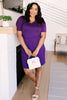 Cute Comfort Dress In Purple