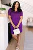 Cute Comfort Dress In Purple