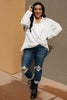 Carlee Crossed Hem Blouse