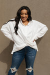 Carlee Crossed Hem Blouse