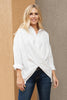 Carlee Crossed Hem Blouse