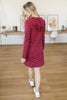 Casually Dressed Up Dress in Burgundy