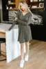 Casually Dressed Up Dress in Olive