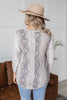 Celebratory Snakeskin Top