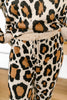 Chasing Sleep Lounge Set Joggers in Leopard