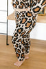 Chasing Sleep Lounge Set Joggers in Leopard