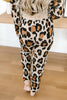 Chasing Sleep Lounge Set Joggers in Leopard