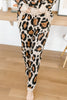 Chasing Sleep Lounge Set Joggers in Leopard