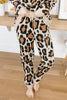 Chasing Sleep Lounge Set Joggers in Leopard