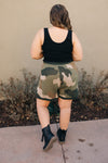 Chasing Sleep Lounge Set Shorts in Camo