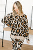 Chasing Sleep Lounge Set Top in Leopard